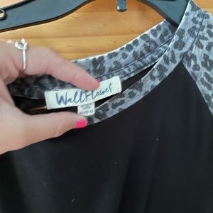 Belk shirt, black & cheeta